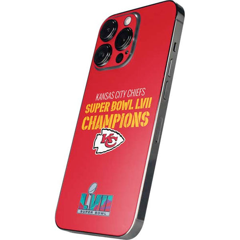 NFL Kansas City Chiefs Super Bowl LVII Champions iPhone 16 Pro Skin